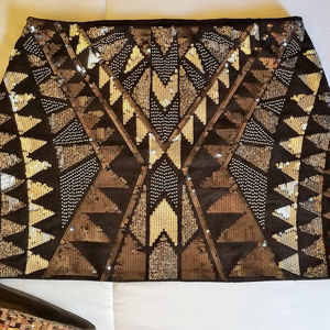 Adorable Sequin Express Mini Skirt